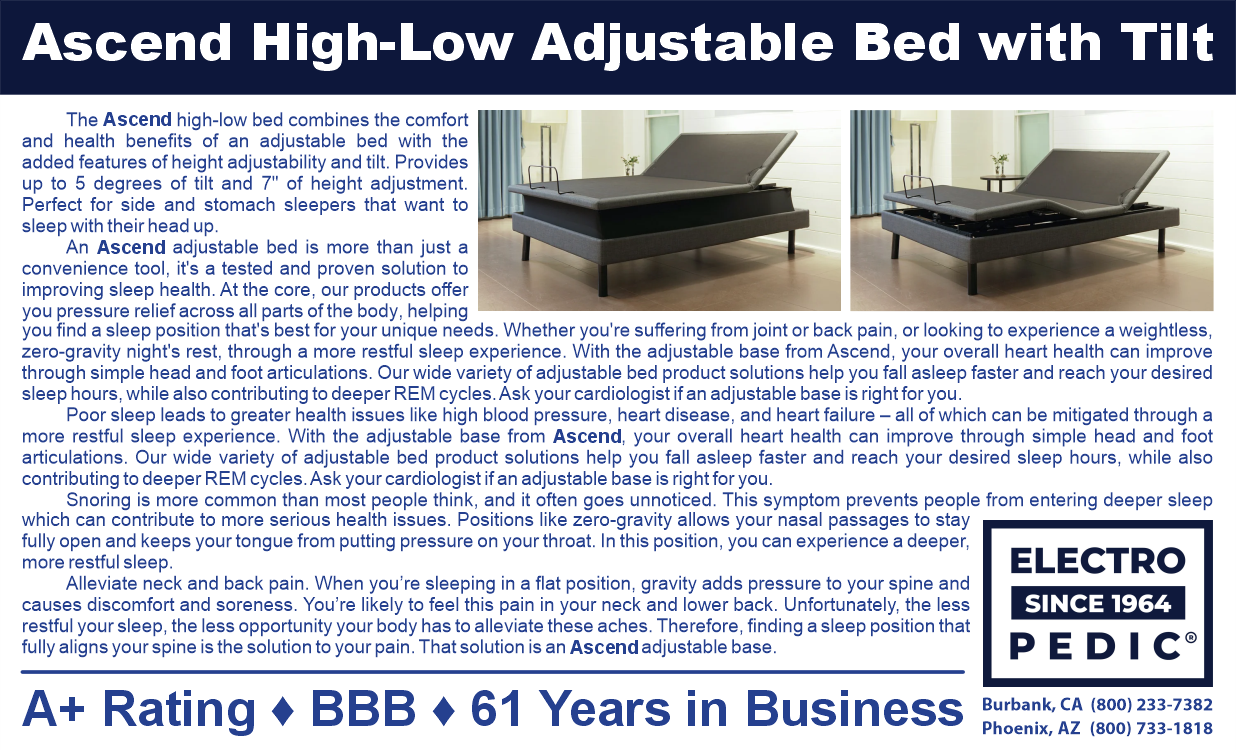 Ascend 3 motor fully electric hi low hospital bed